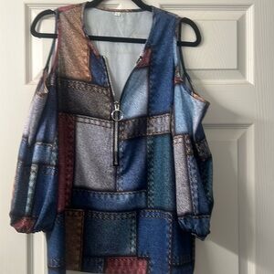 Cold shoulder blouse